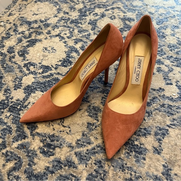 Jimmy Choo Shoes - Jimmy Choo Romy Pumps Pink Suede 38.5